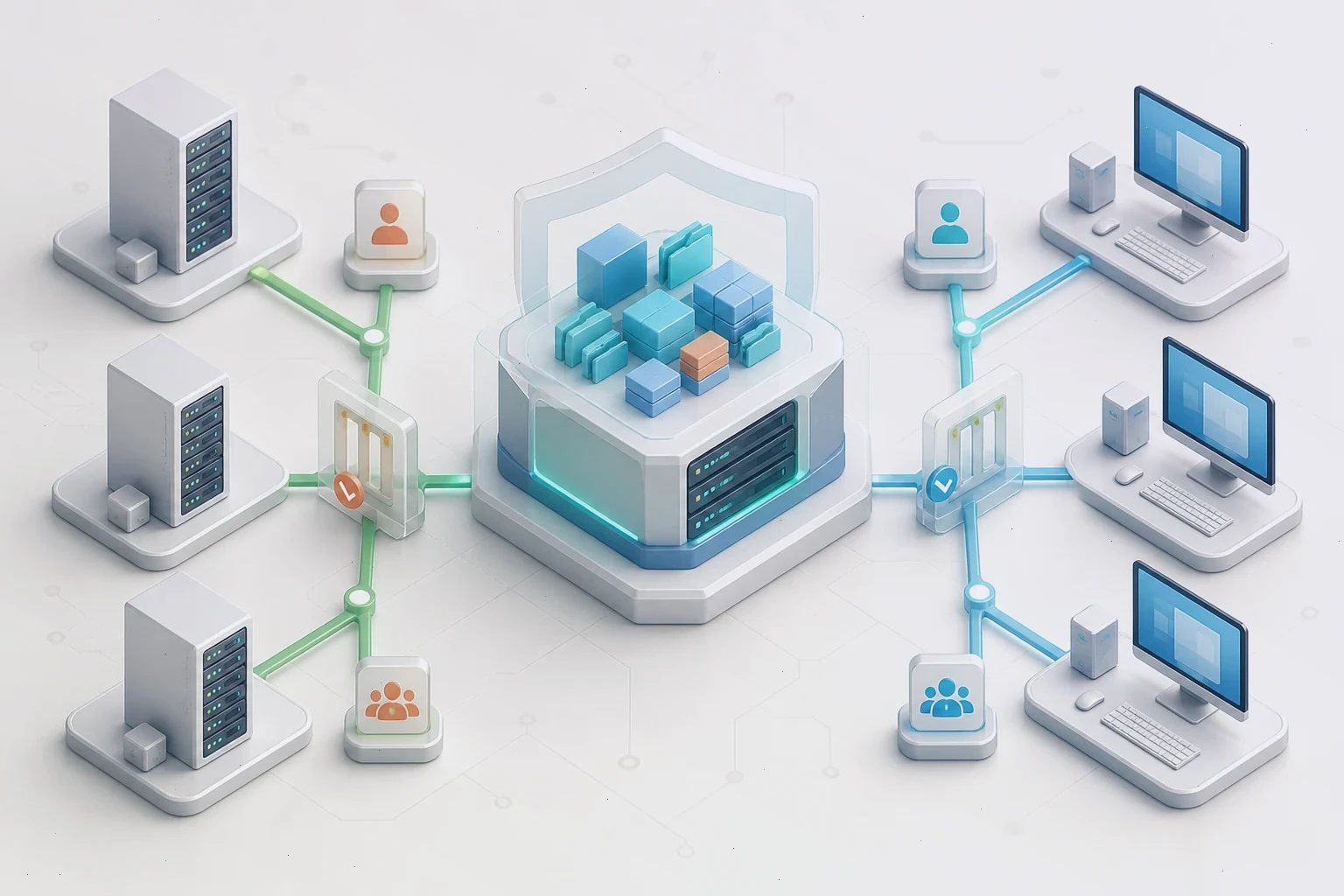 Segmented network paths protected by access controls